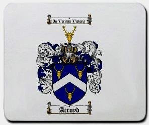 Acroyd coat of arms mouse pad