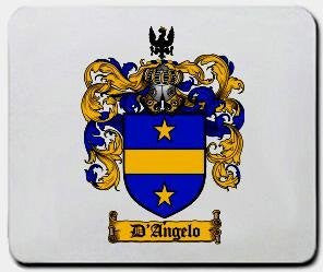 D'angelo coat of arms mouse pad
