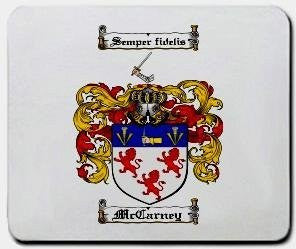 Mccarney coat of arms mouse pad