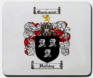 Haliday coat of arms mouse pad