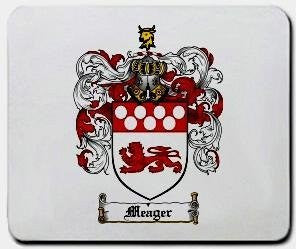 Meager coat of arms mouse pad