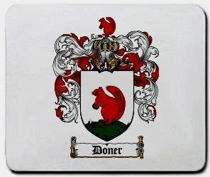 Doner coat of arms mouse pad