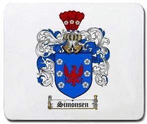 Simonsen coat of arms mouse pad