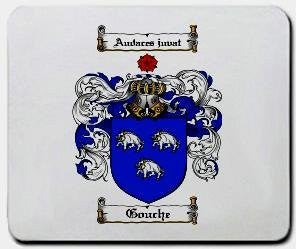 Gouche coat of arms mouse pad