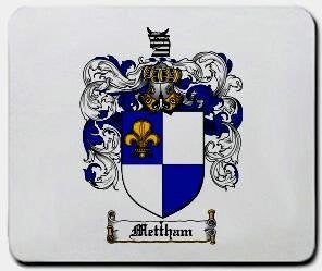 Mettham coat of arms mouse pad
