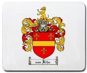 Vanrijn coat of arms mouse pad