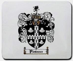 Plesance coat of arms mouse pad