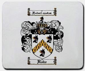 Rake coat of arms mouse pad