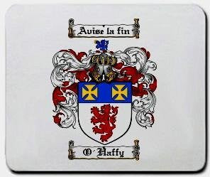 O'haffy coat of arms mouse pad