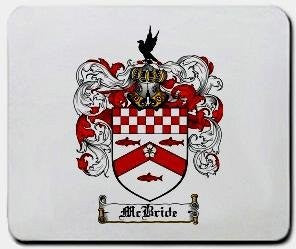 Mcbride coat of arms mouse pad