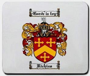 Richins coat of arms mouse pad