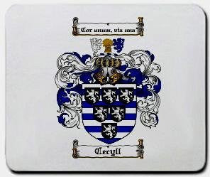 Cecyll coat of arms mouse pad