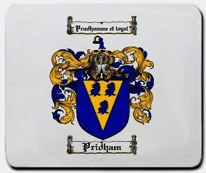 Pridham coat of arms mouse pad