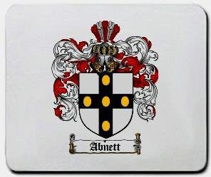 Abnett coat of arms mouse pad