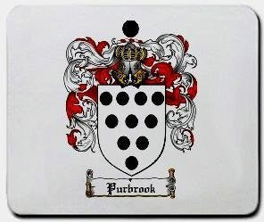 Purbook coat of arms mouse pad