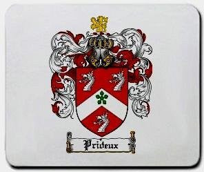 Prideux coat of arms mouse pad