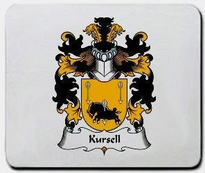 Kursell coat of arms mouse pad