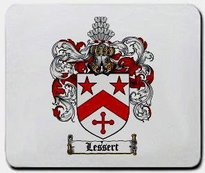 Lessert coat of arms mouse pad