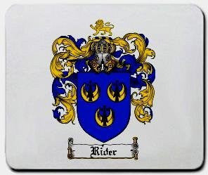 Rider coat of arms mouse pad