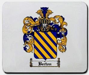 Berton coat of arms mouse pad