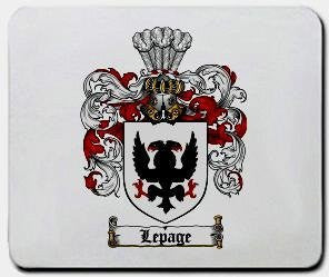 Lepage coat of arms mouse pad