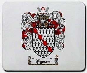 Pyman coat of arms mouse pad