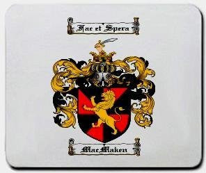 Macmaken coat of arms mouse pad