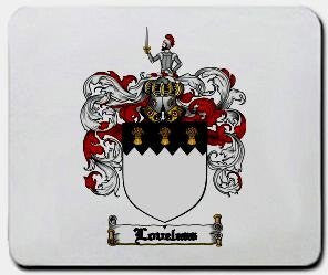 Loveless coat of arms mouse pad