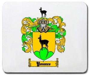 Younce coat of arms mouse pad