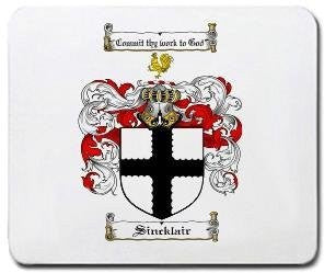 Sincklair coat of arms mouse pad