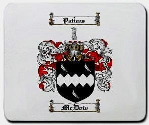 Mcdow coat of arms mouse pad