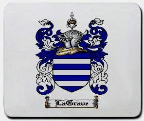 Lagrave coat of arms mouse pad