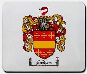 Beecham coat of arms mouse pad