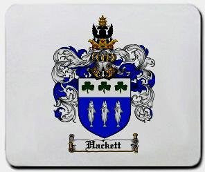 Hackett coat of arms mouse pad