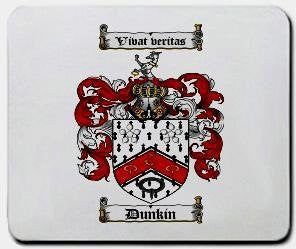 Dunkin coat of arms mouse pad