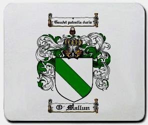 O'mallun coat of arms mouse pad