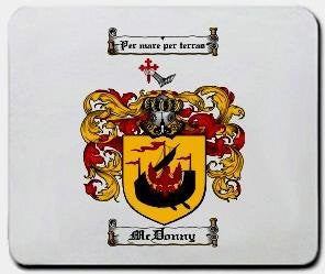 Mcdonny coat of arms mouse pad