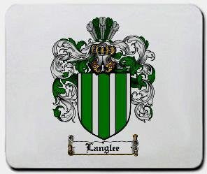 Langlee coat of arms mouse pad