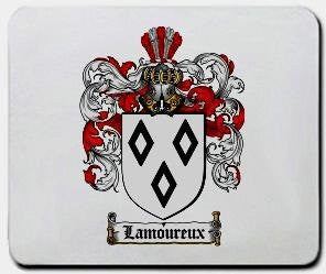 Lamoureux coat of arms mouse pad