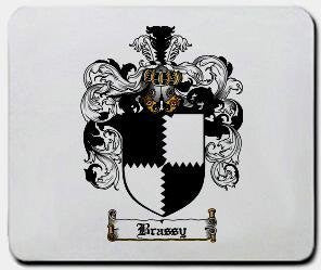 Brassy coat of arms mouse pad