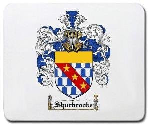 Shurbrooke coat of arms mouse pad