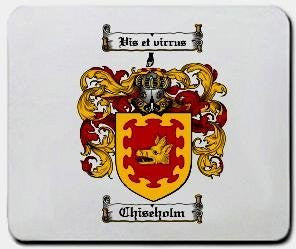 Chiseholm coat of arms mouse pad