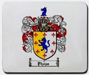 Phelps coat of arms mouse pad