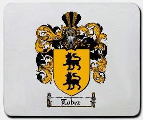 Lobez coat of arms mouse pad
