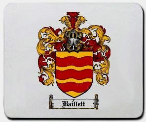 Baillett coat of arms mouse pad