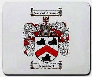 Naisbitt coat of arms mouse pad