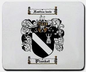 Plunket coat of arms mouse pad