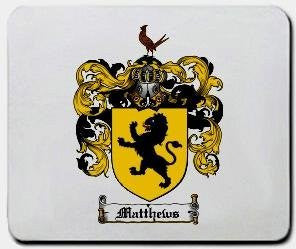 Matthews coat of arms mouse pad