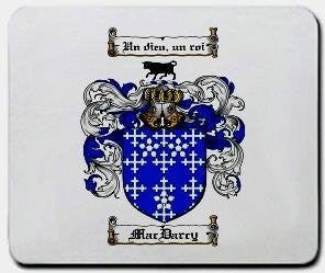 Macdarcy coat of arms mouse pad