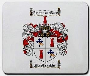 Maccrackin coat of arms mouse pad